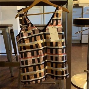 Sezane holiday sleeveless top